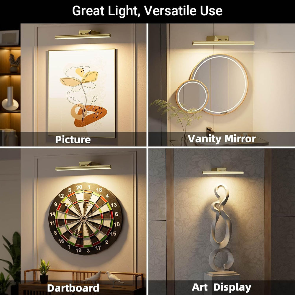 16" Picture Lights for Wall - 10000mAh Rechargeable Art Light