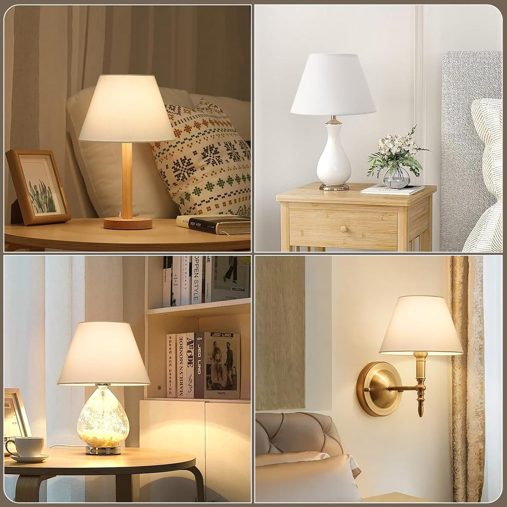 Small Lamp Shades Set of 2, 5.5" Top x 10" Bottom x 6.6" High,...
