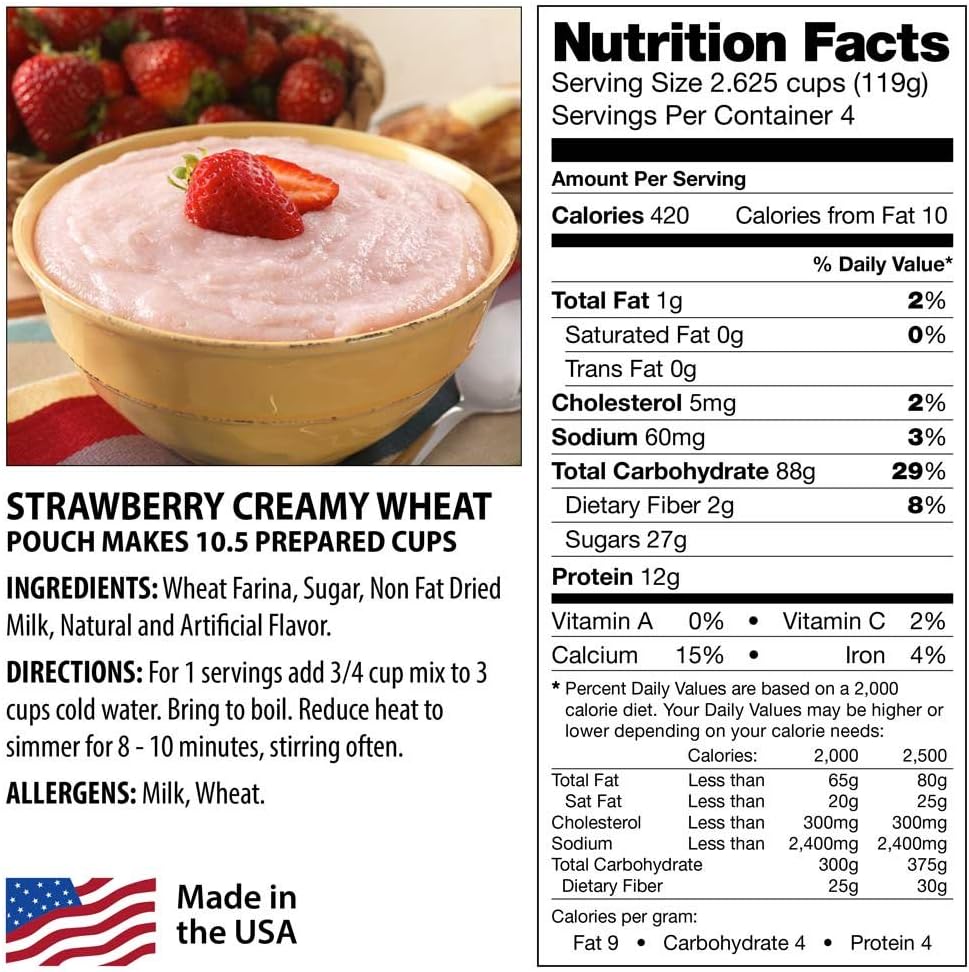 Legacy Food Storage 120 Serving Breakfast Bucket, Emergency Food Supply, 52,4...