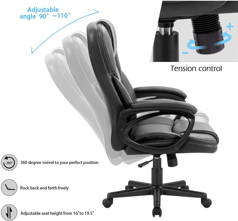 Furmax Office Executive Chair High Back Adjustable Managerial Home Desk Chair...