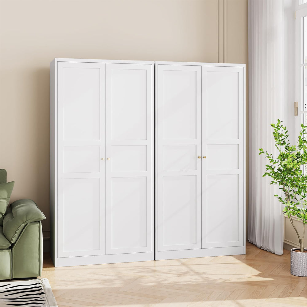 Metal Armoire Wardrobe Closet Cabinet,White Armoire Wardrobe Closets Storage ...