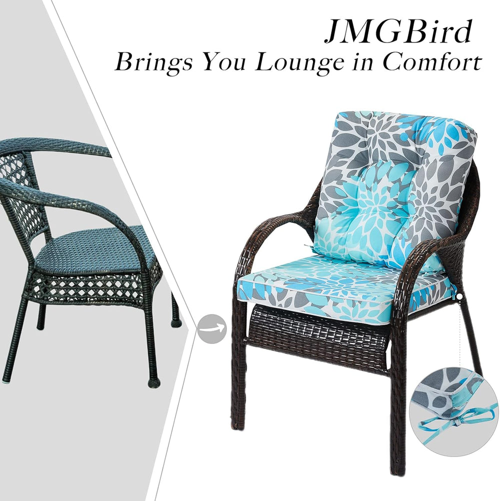 JMGBird Patio Seat Cushions Outside Chair Cushions for Outdoor Chairs