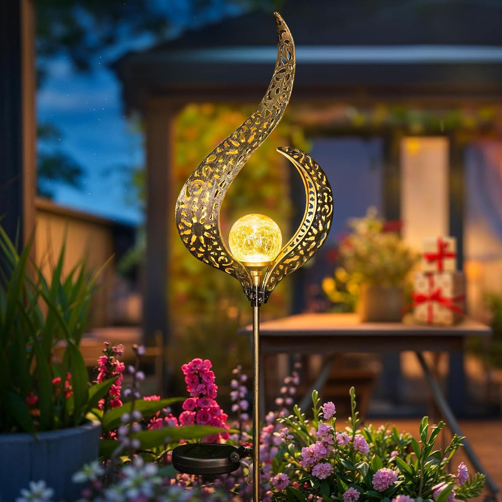 HOMEIMPRO Outdoor Solar Garden Lights Waterproof, Gifts for Mom Dad, Yard Art...