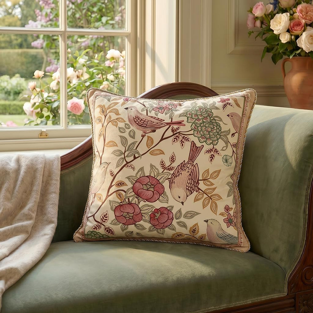 patdrea Vintage Velvet Square Throw Pillow Cover,Set of 2,18"x18"
