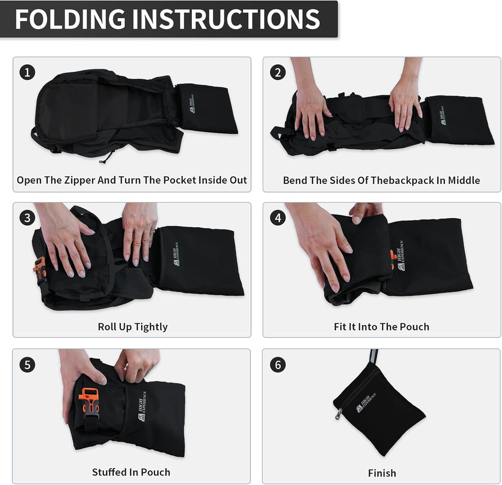 Small Hiking Backpack Packable Lightweight for Women Men