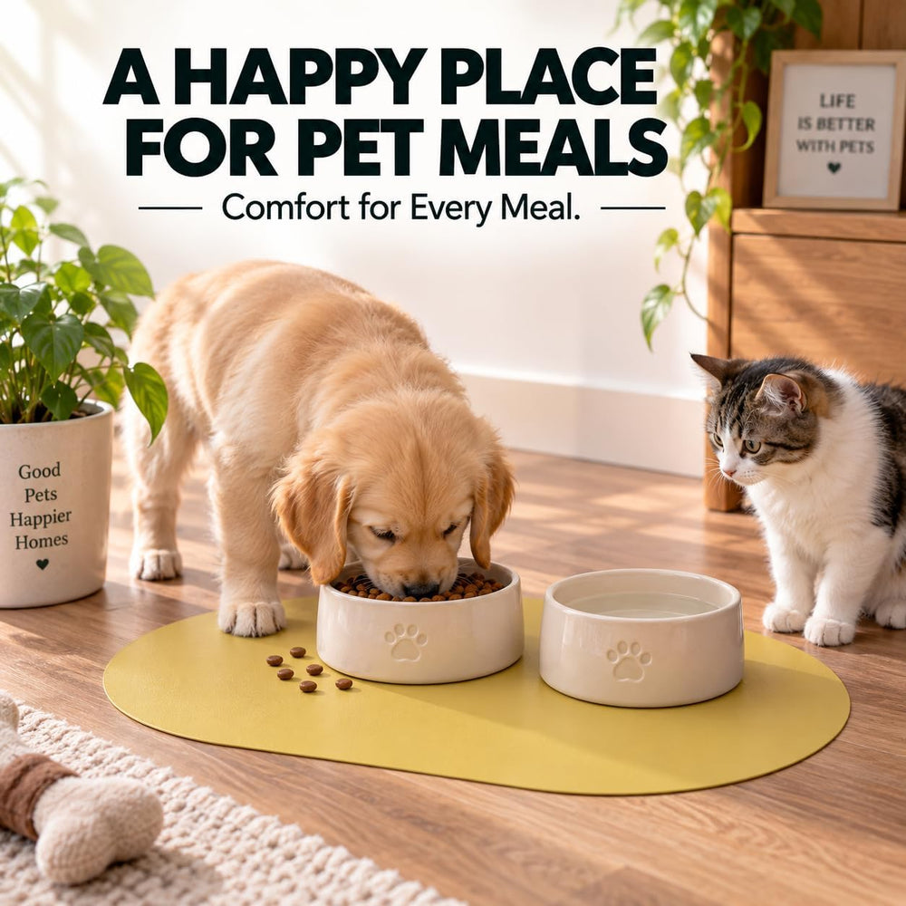 Silicone Placemats Set of 4 - Heat Resistant Washable and Wipeable Non Slip P...