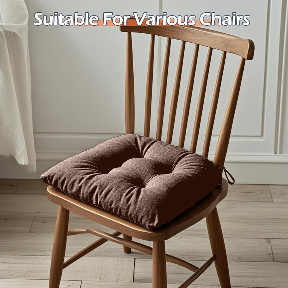 GYALAPERI Chair Cushions for Dining Chairs Set of 6, Tufted Chair Pads