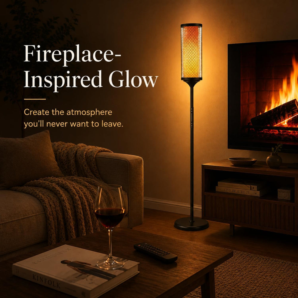 JOOFO Modern Lantern RGBIC Floor Lamp with Glass Shade, App & Remote