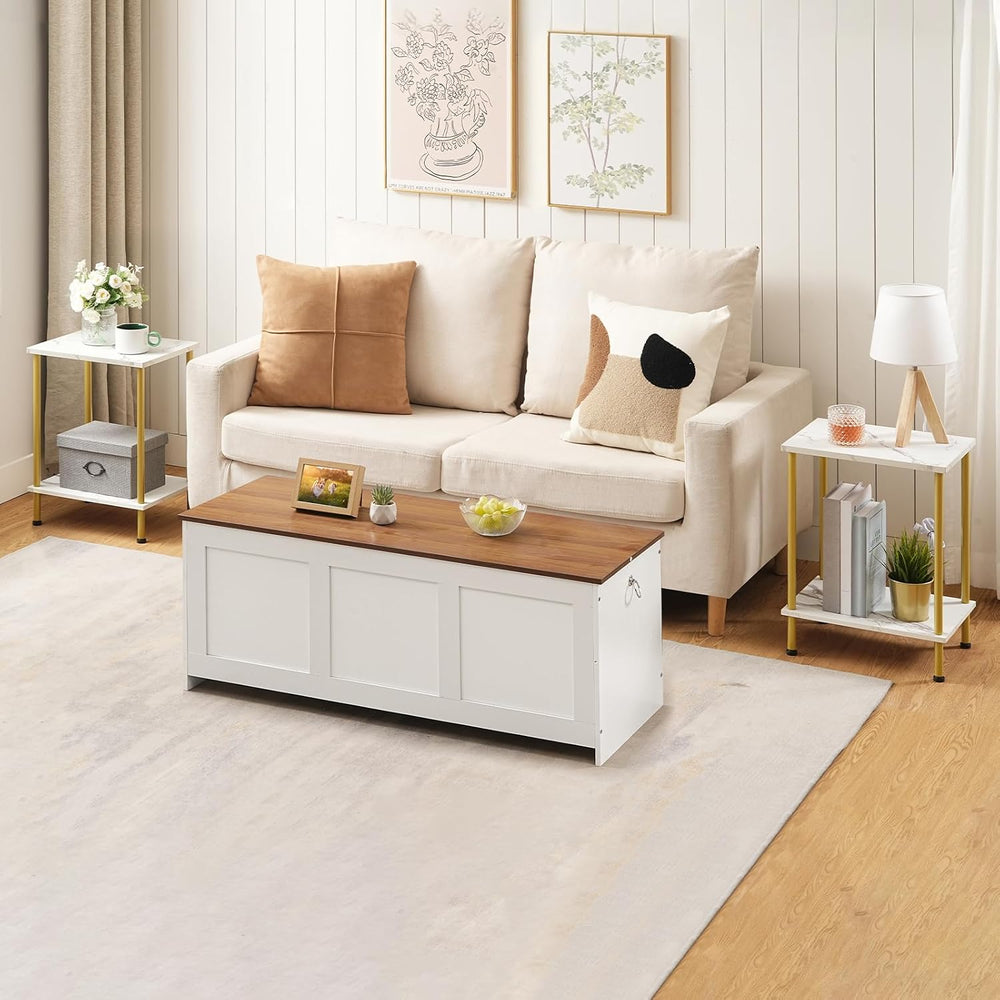 HOOBRO End Tables Set of 2, Small Side Tables, Nightstands for Small Spaces