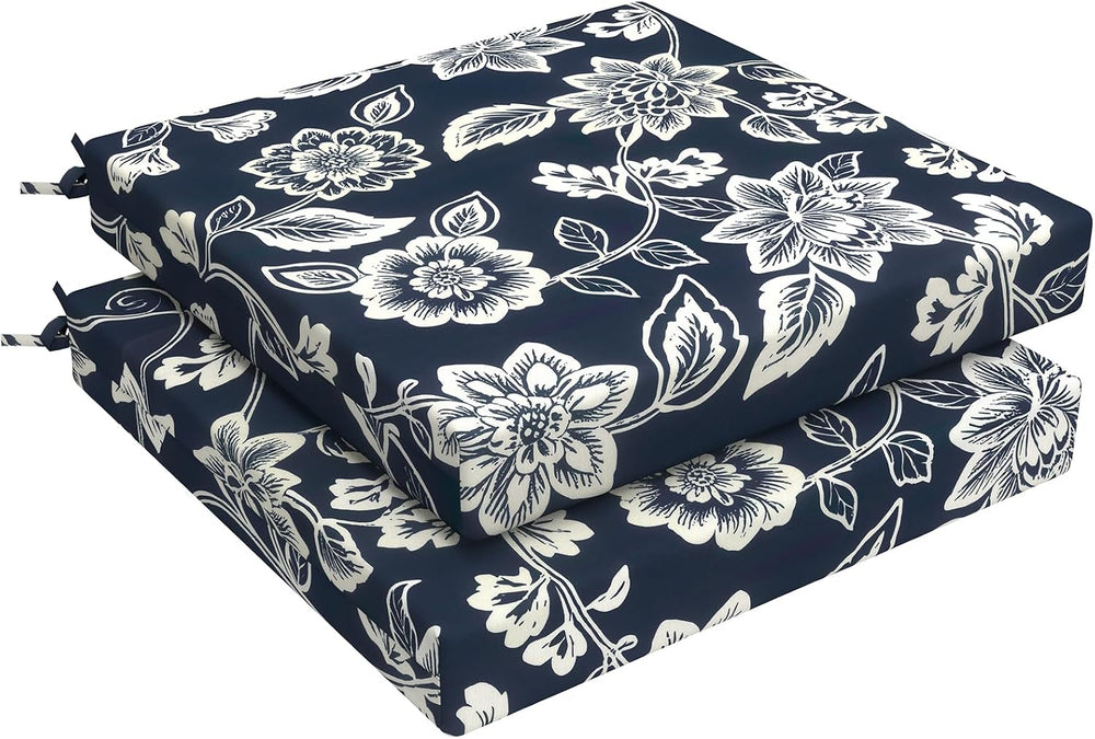 LVTXIII Outdoor Seat Cushions Set of 2 Square Chair Cushions with Ties, Patio...