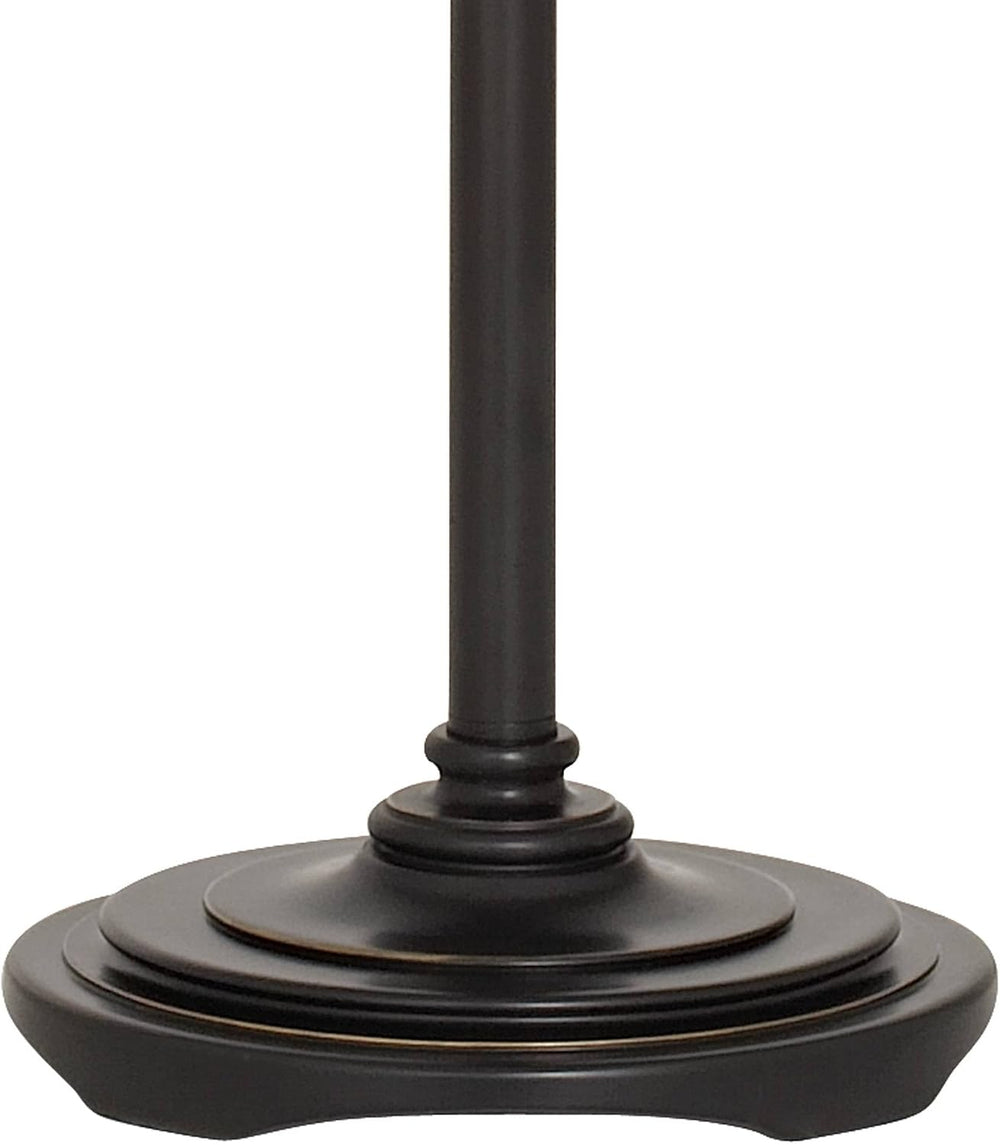 Regency Hill Restoration Bronze 70" Tall Amber Glass Torchiere Floor Lamp
