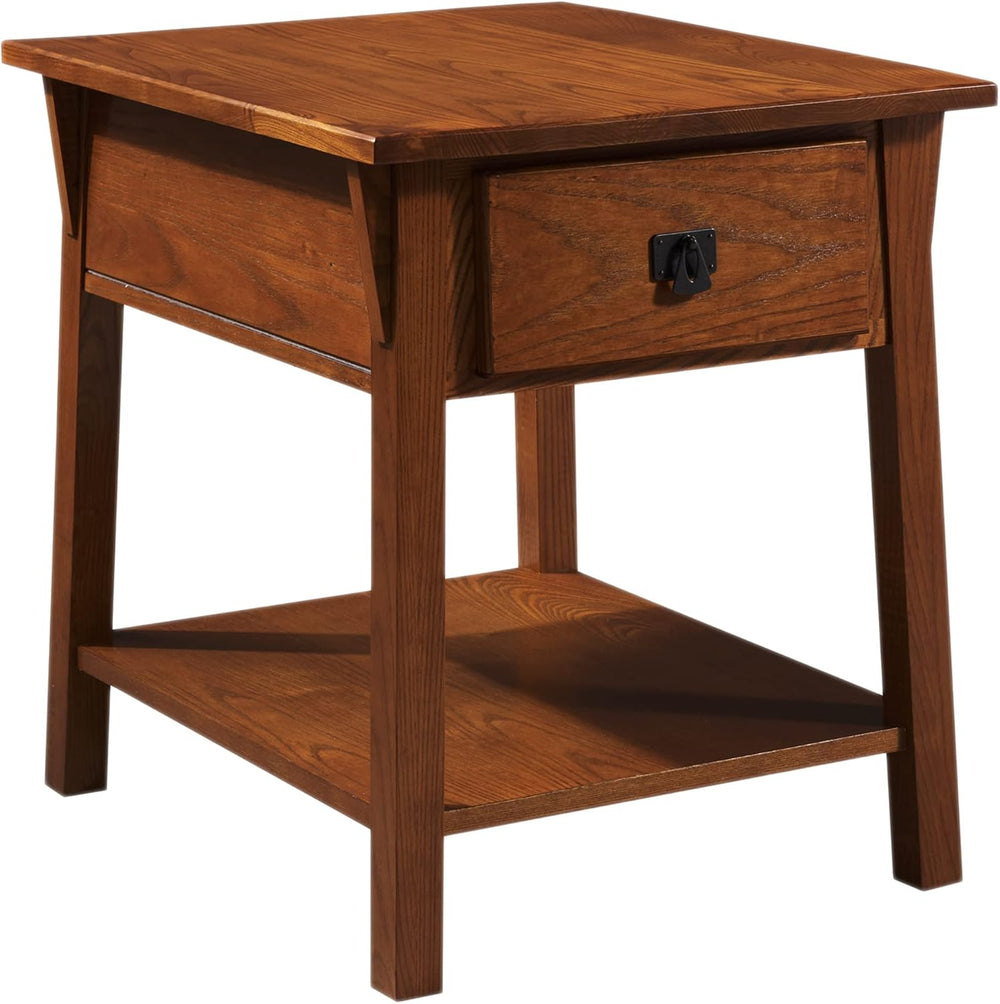 Leick Home Mission Nightstand Side Table, 22", Russet
