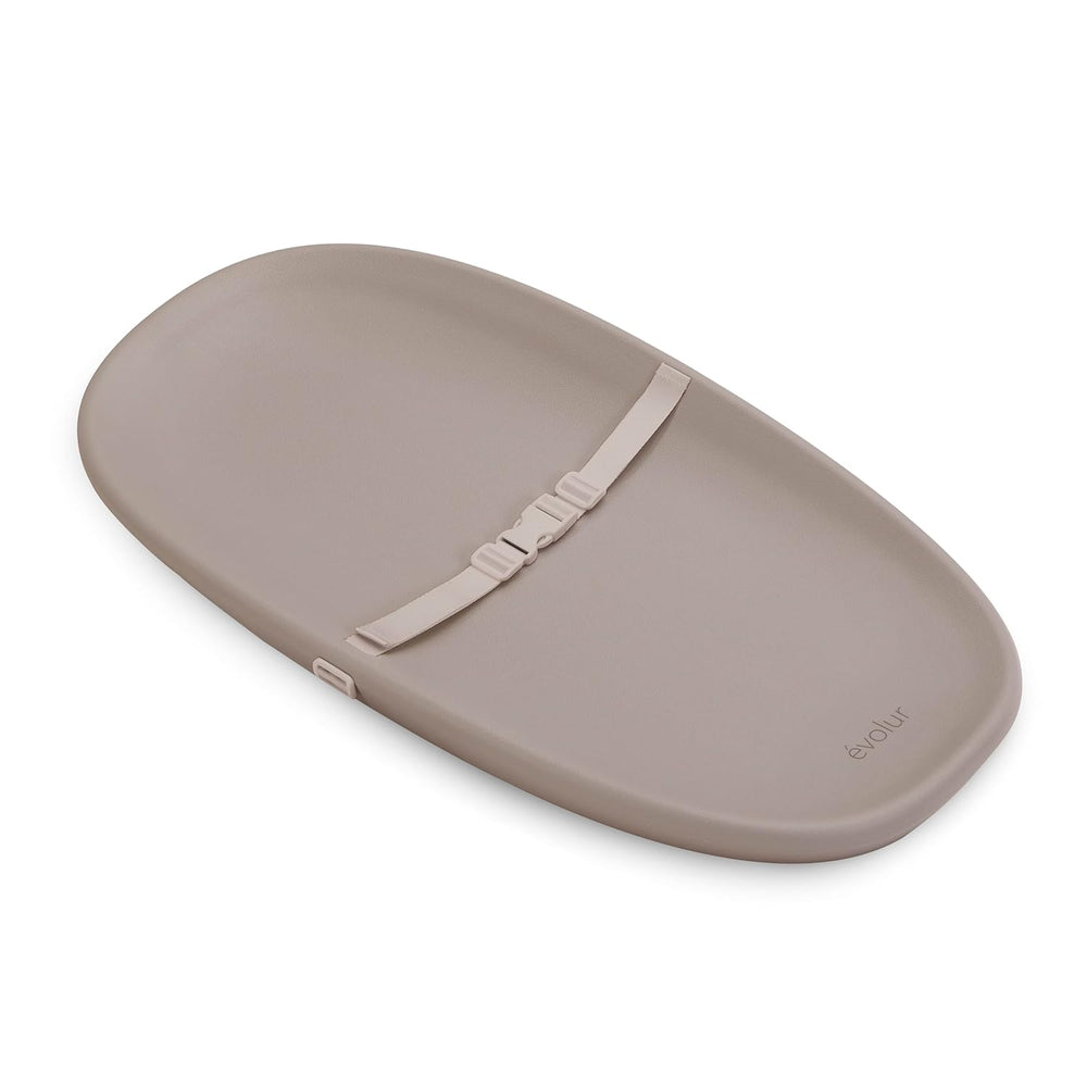 Evolur Eva Changing Pad, Waterproof EVA Foam, Safety Strap, Oat