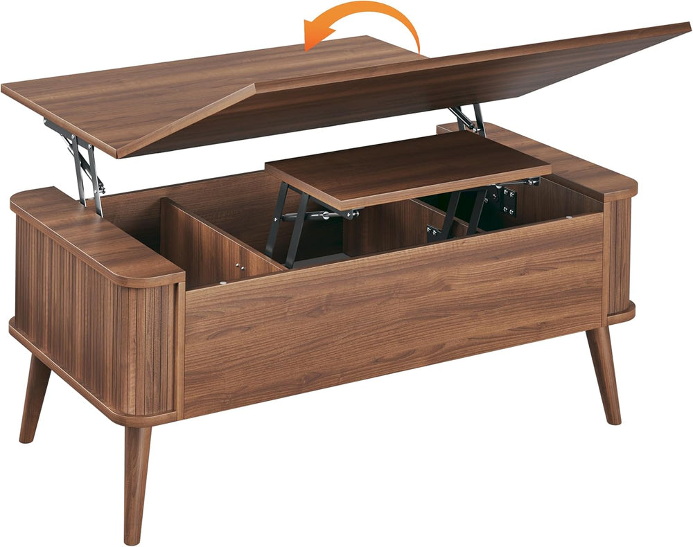 HUAHUU Lift Top Coffee Table with Storage, 40" Square Coffee Table with ...
