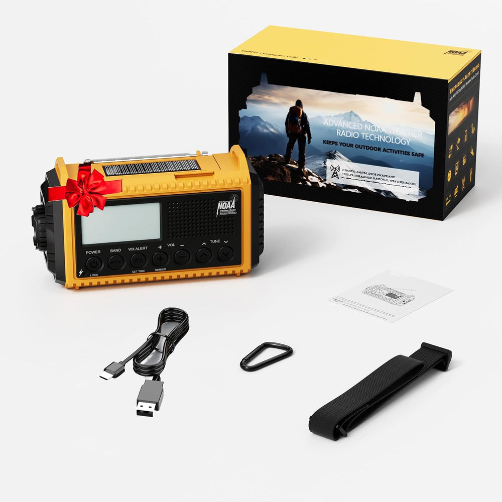 Eoxsmile NOAA Emergency Weather Radio Portable AM FM SW Digital Tuning