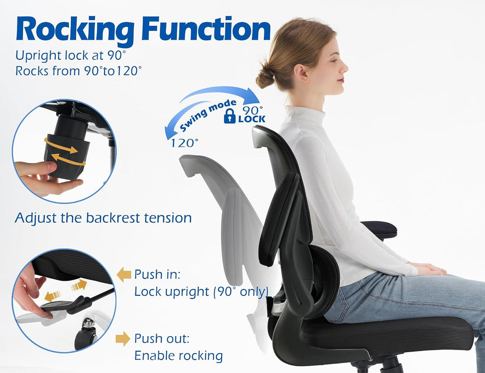 TRALT Ergonomic Office Chair Desk Chair with Adjustable Lumbar Support