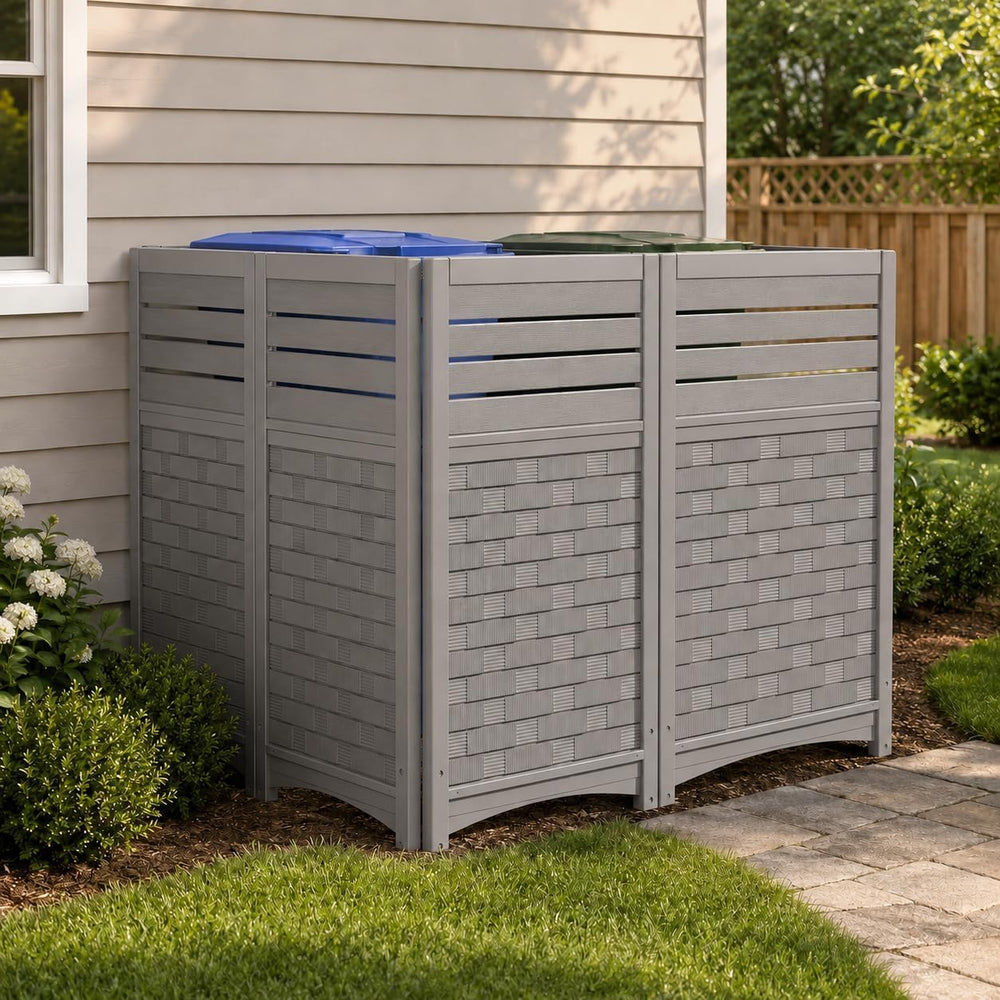 ADDOK Outdoor Privacy Screen, 45" H x 22" W Air Conditioner Fence, ...