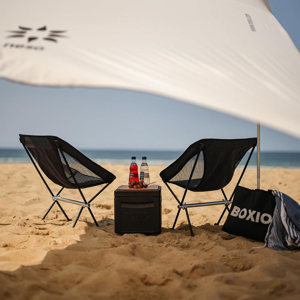 BOXIO - Chair: 2 x Ultralight Camping Chair, Foldable Folding Chair Camping
