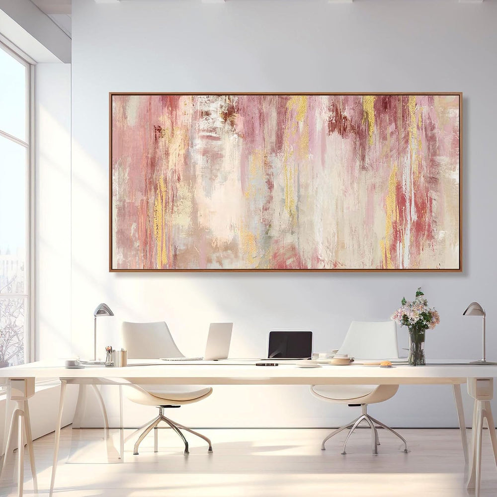 Extra Large Canvas Art Framed Wall Art for Living Room Decor Pink Pictures fo...