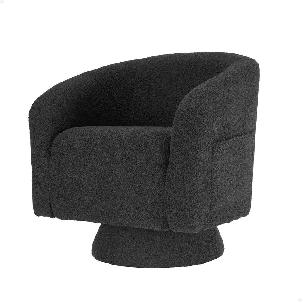 Garvee Swivel Accent Chair 360 Degree Swivel Barrel Armchair with Curved Back...