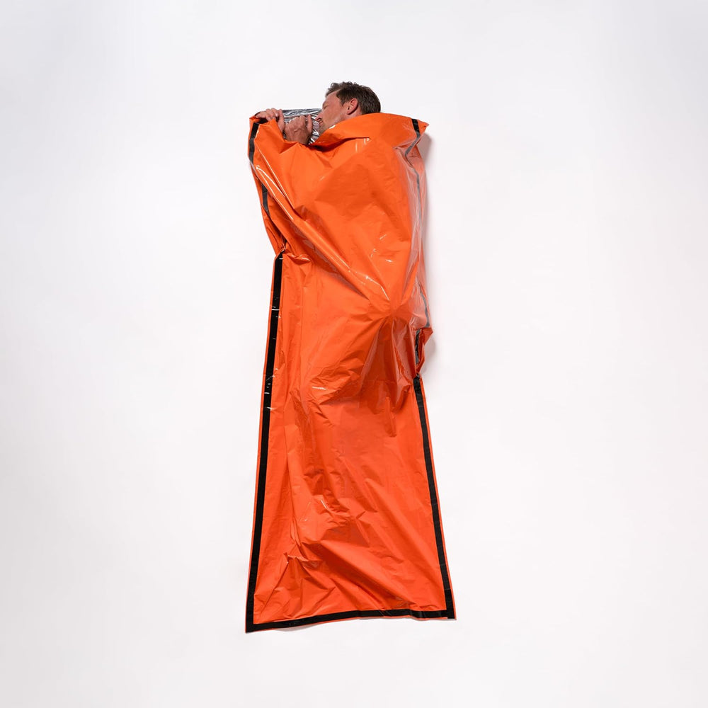 SURVIVE Sleeping Bag 2 Pack, Mylar Emergency Camping Hiking Bivy for Survival...