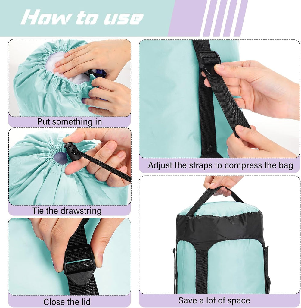 5 Pcs Compression Stuff Sacks for Backpacking