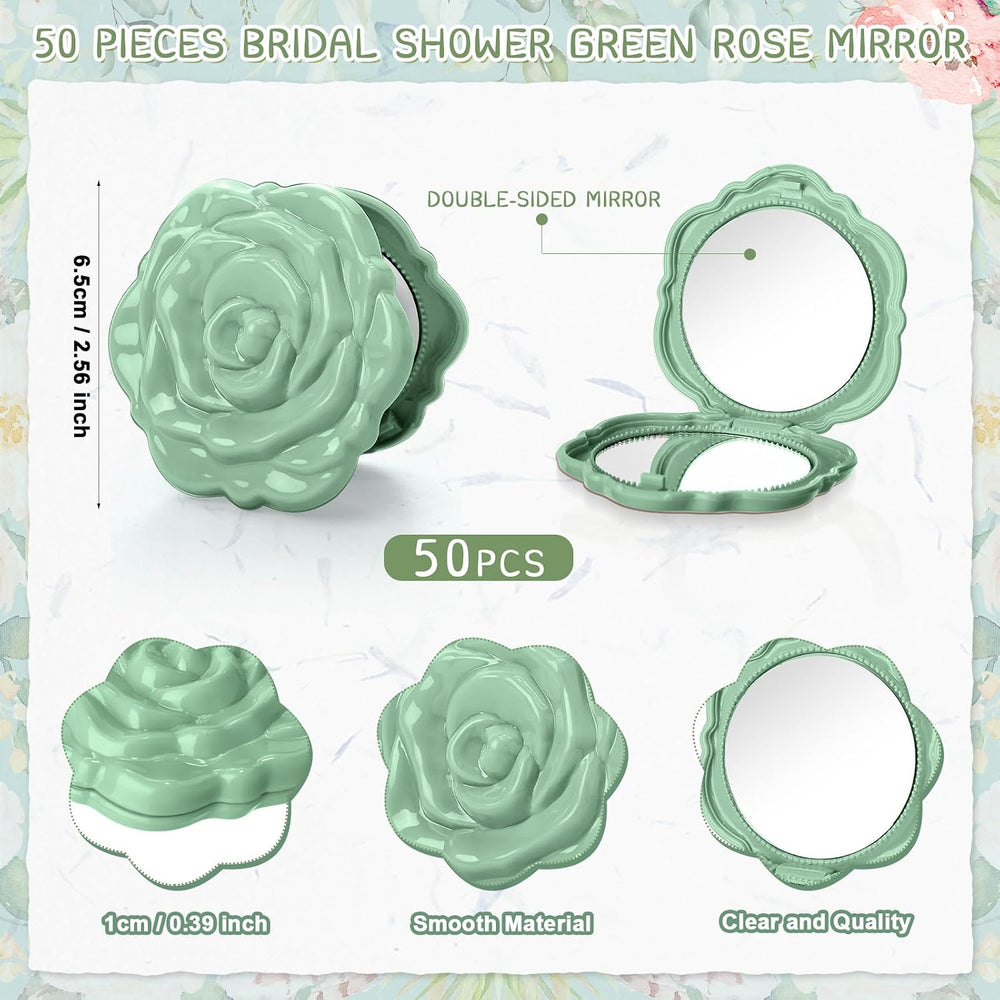 FoldTier 50 Sets Bridal Shower Party Favors for Guests, Green