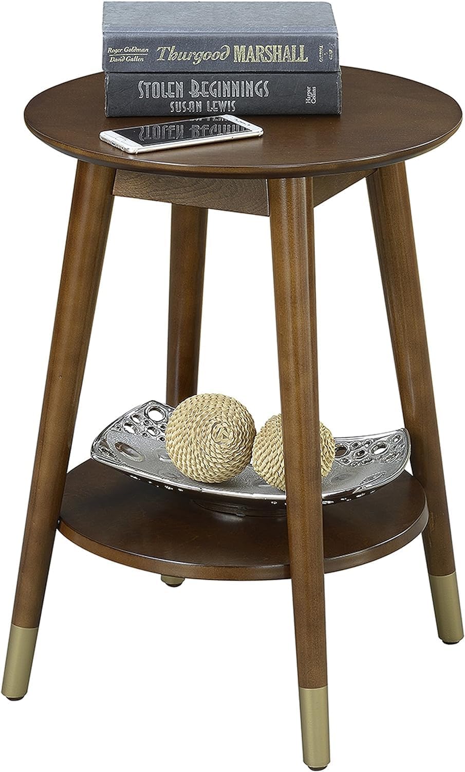 Convenience Concepts 7103050ES Wilson Mid Century Accent End Table, Espresso