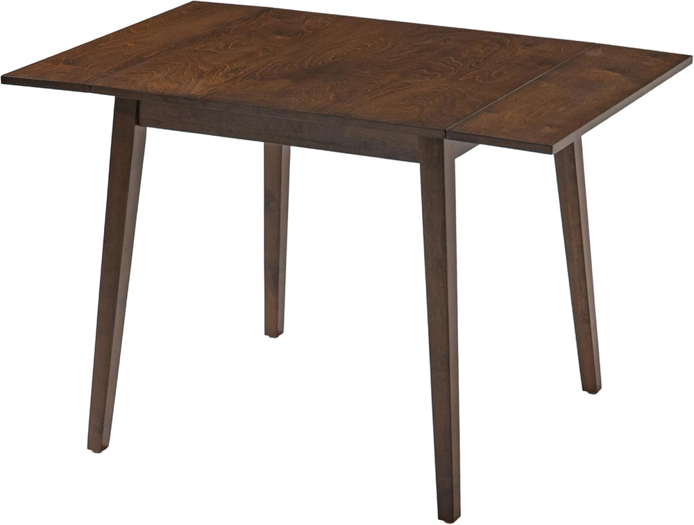 P PURLOVE 3 Piece Kitchen Dining Set, Wood Dining Table Set, Brown+Beige