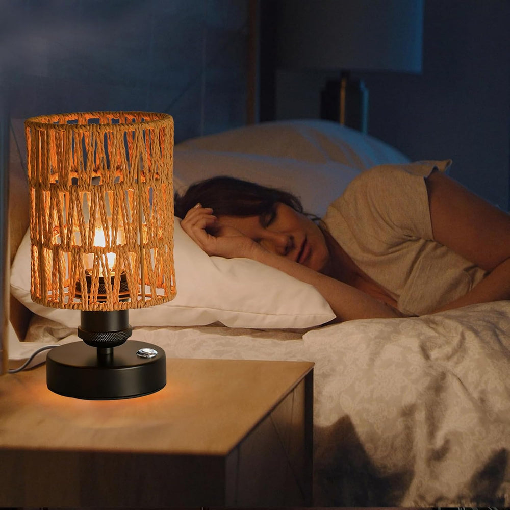Wireless Table Lamp—2 Piece Beige,4000mAh Rechargeable Table Lamp