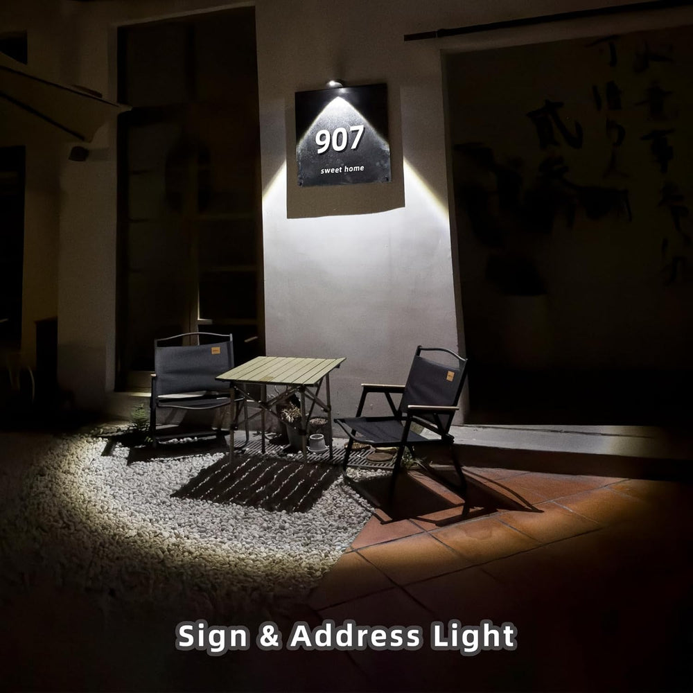 Solar Lights Downlight Outdoor Sconce for Mailbox, Sign, House Number, Wall