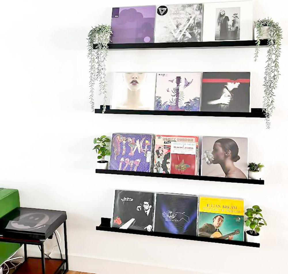 Made in USA Floating Metal Wall Shelf Picture Ledge - USA Manufactured Steel ...