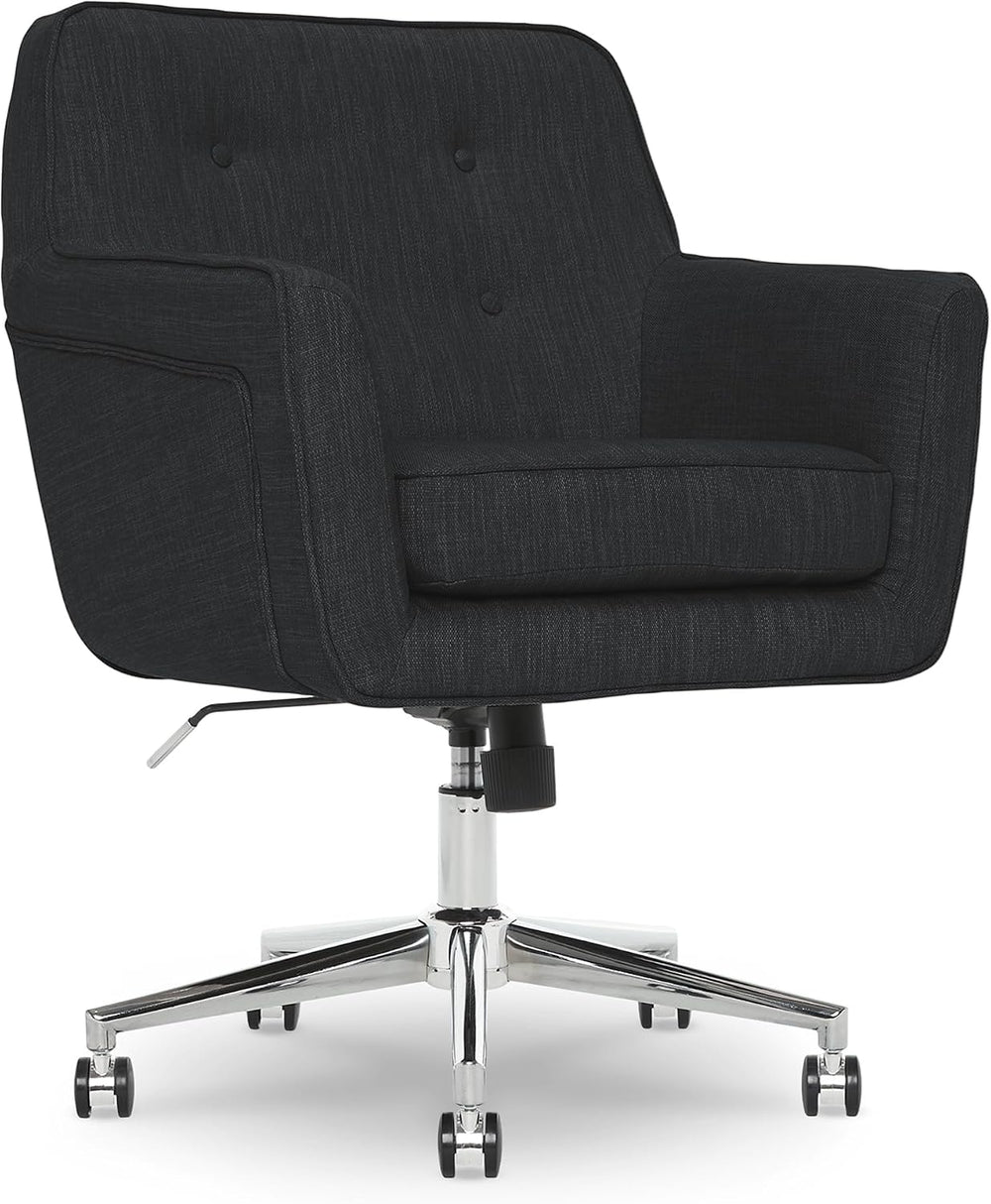 Serta Ashland Home Office Desk Chair with Button Tufted Mid-Back, Memory Foam...