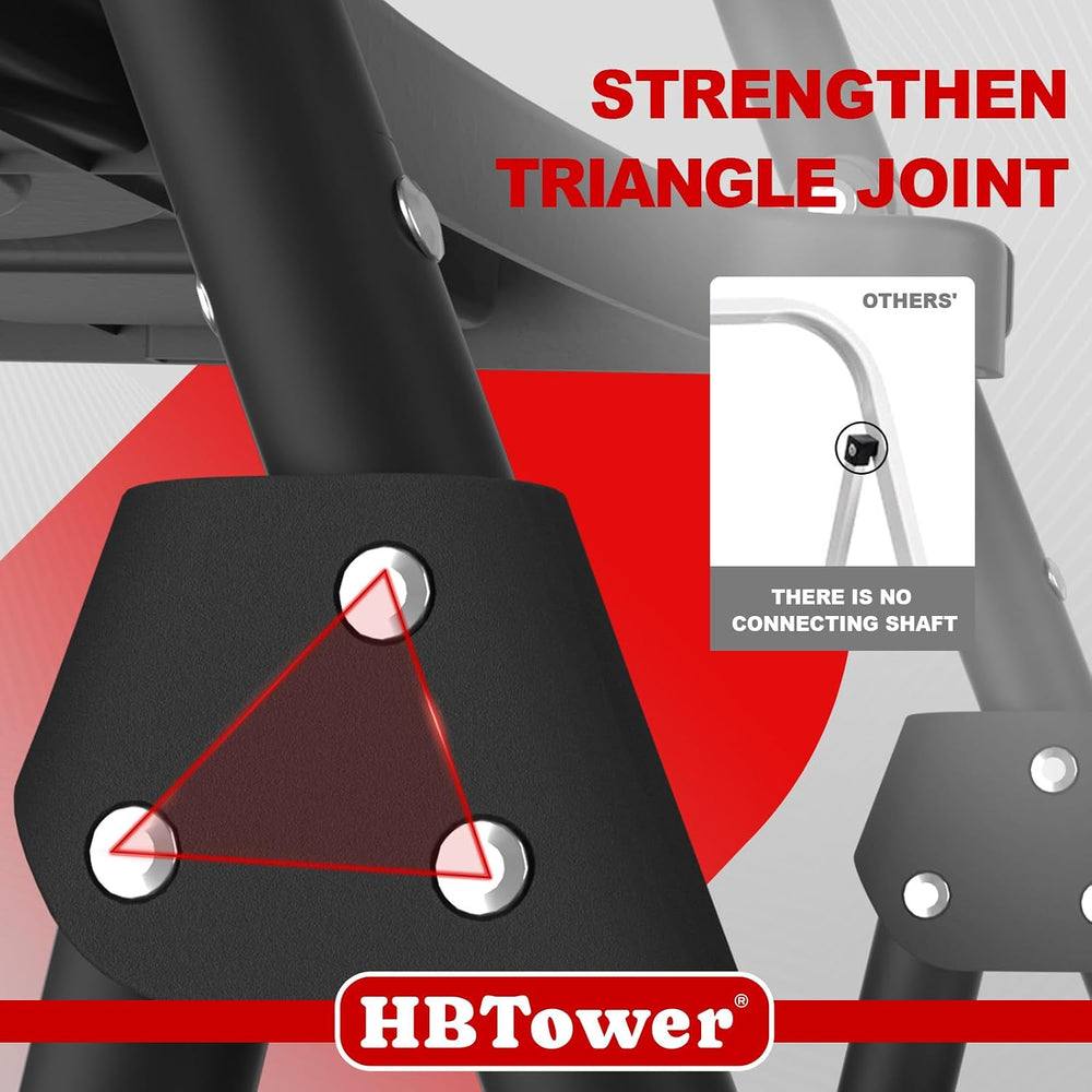 HBTower Step Ladder, Folding Step Stool with Wide Anti-Slip Pedal