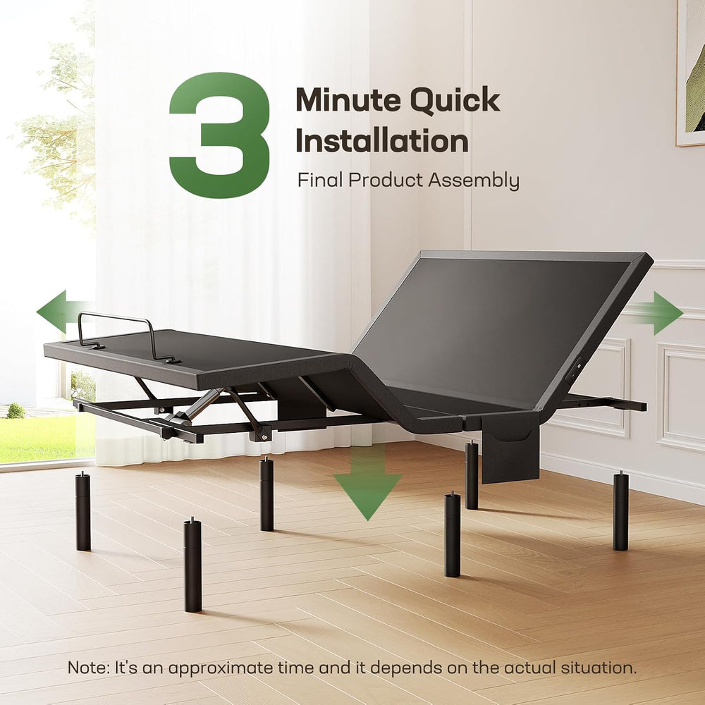 Marsail MS01 Queen Adjustable Bed Base Frame, 4 Ports USB A&C Adjustable ...