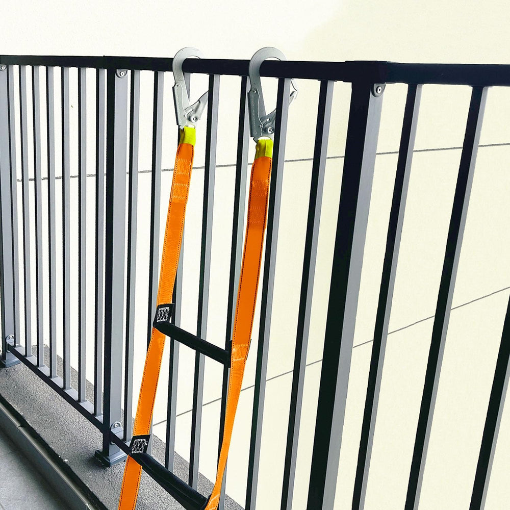 Fire Escape Ladder with 2 Heavy Hooks, 16.7 Feet Emergency Ladders 2 Story