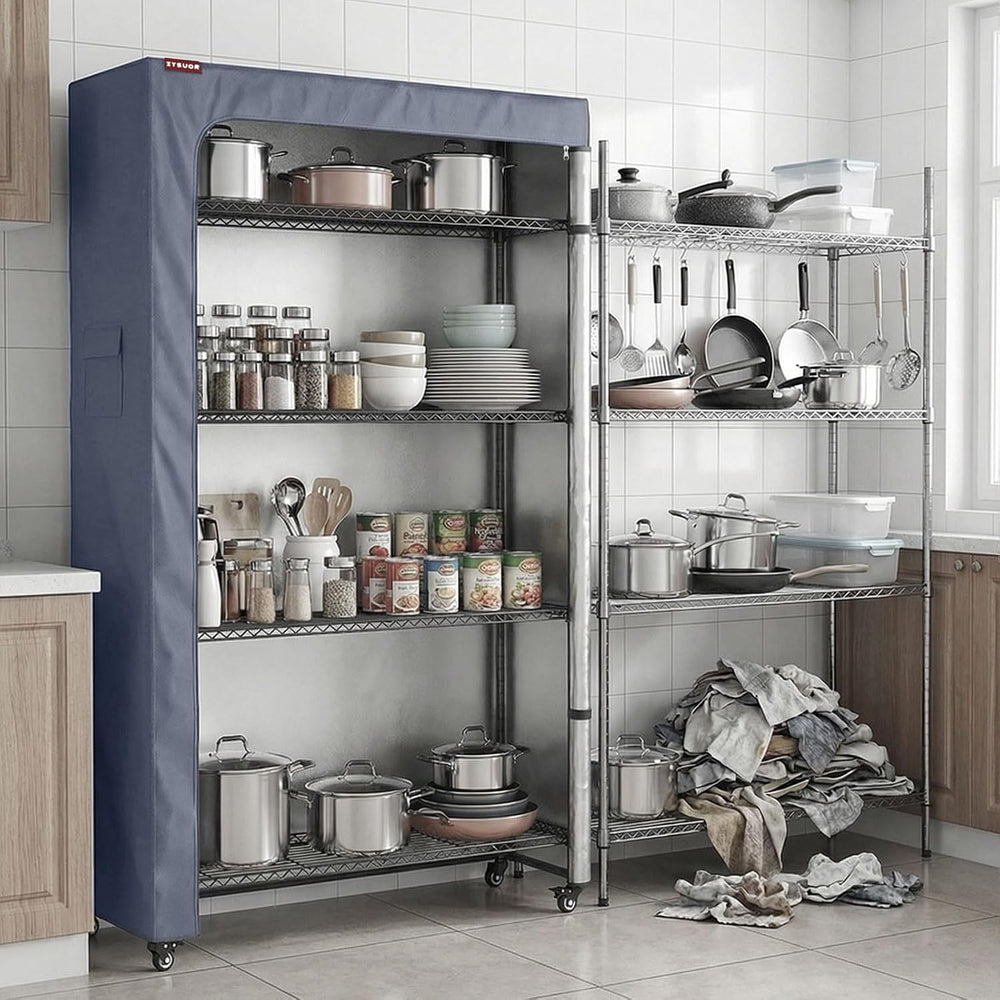 Shelf Cover for Storage Shelving Unit, Fits 36" W x 14" D x 54" H