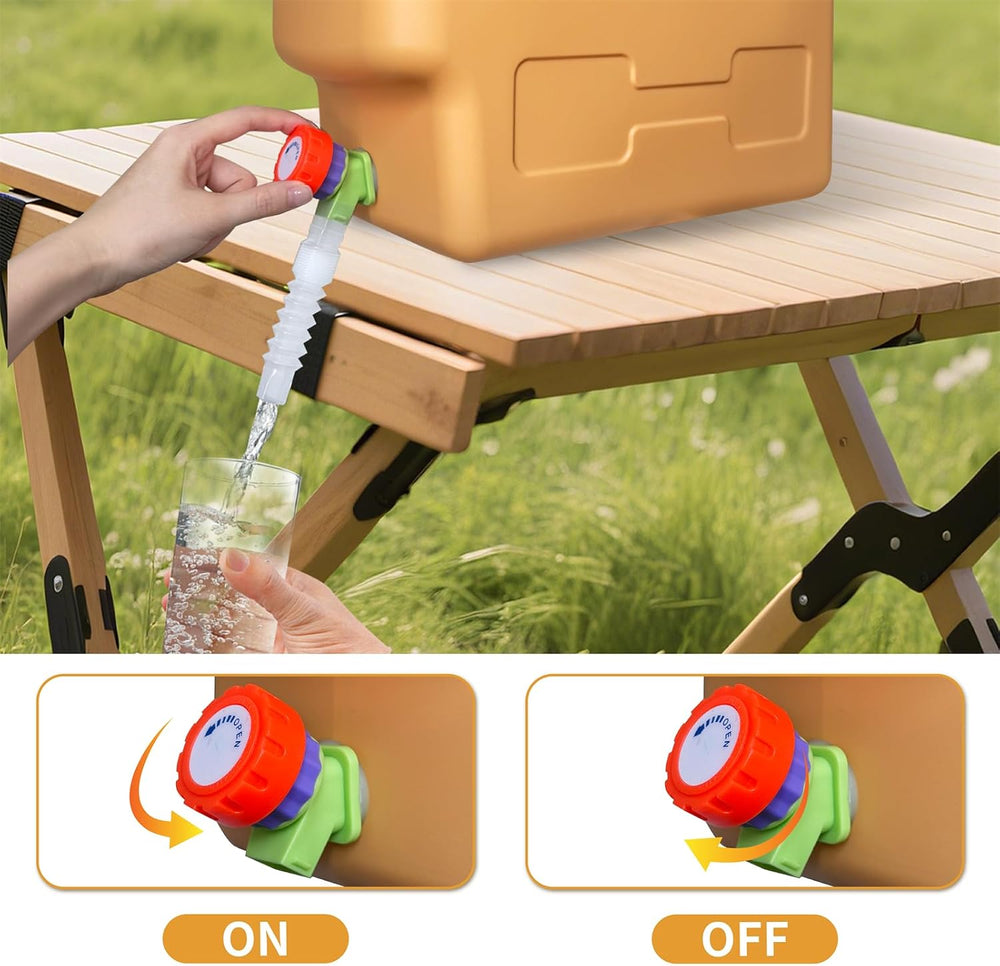 4 Gallon Water Container with Spigot, Portable Water Jug with Hand Sanitizer ...