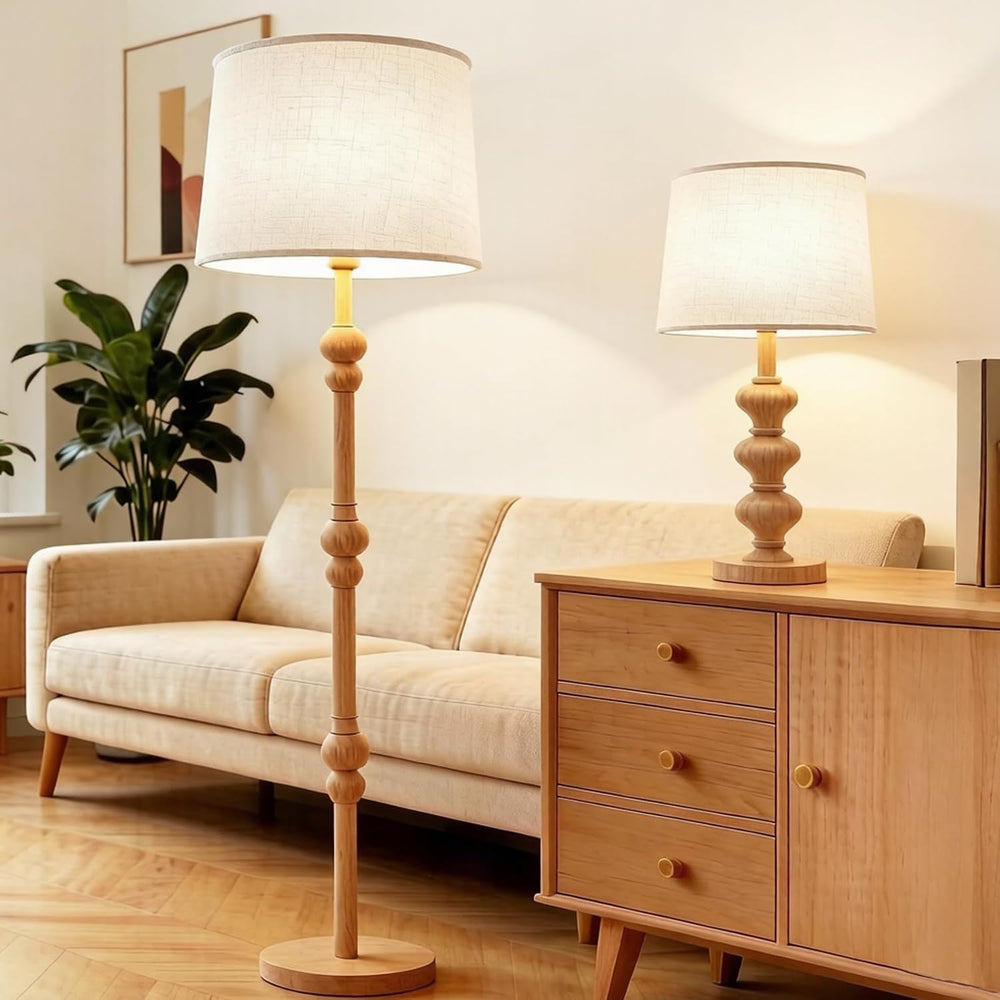 White Large Drum Lamp Shades Set of 2, 13"Top x 16" Bottom x 11&quo...