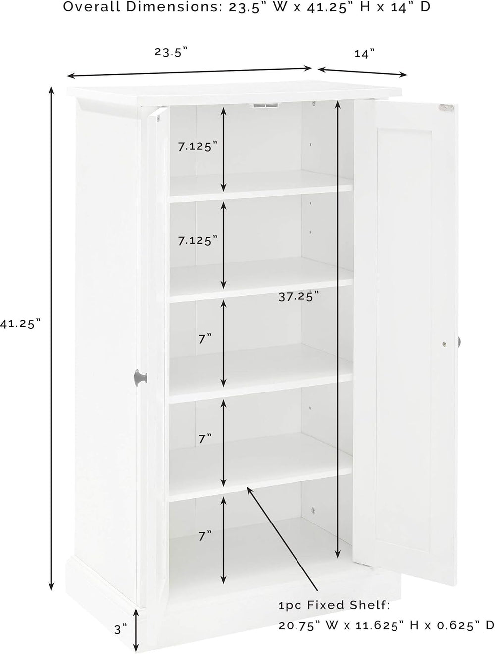 Crosley Furniture Seaside Accent Storage Cabinet