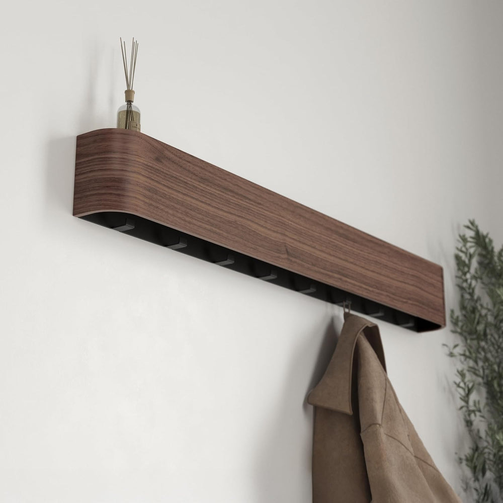 Kazai. Wall-Mounted Coat Rack 'Toke' - Modern Design with Hidden Wall...