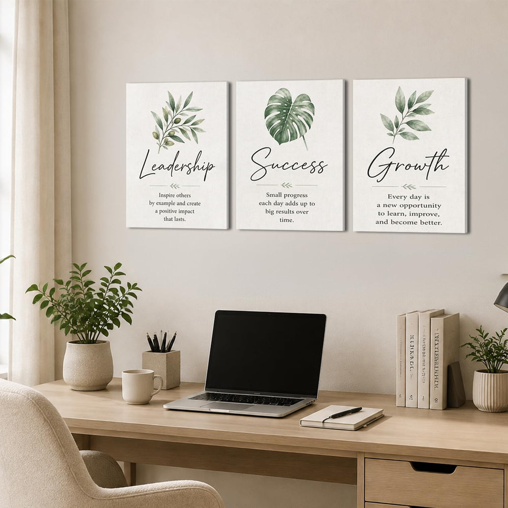 Framed Modern Motivational Office Wall Art Inspirational Canvas Wall Decor