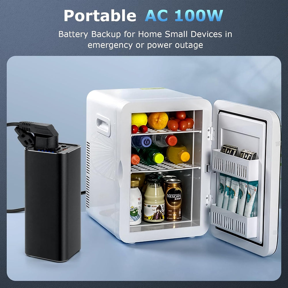 Portable Power Bank with 100W AC Outlet, 99.9Wh/27000mAh High Capacity, and 6...