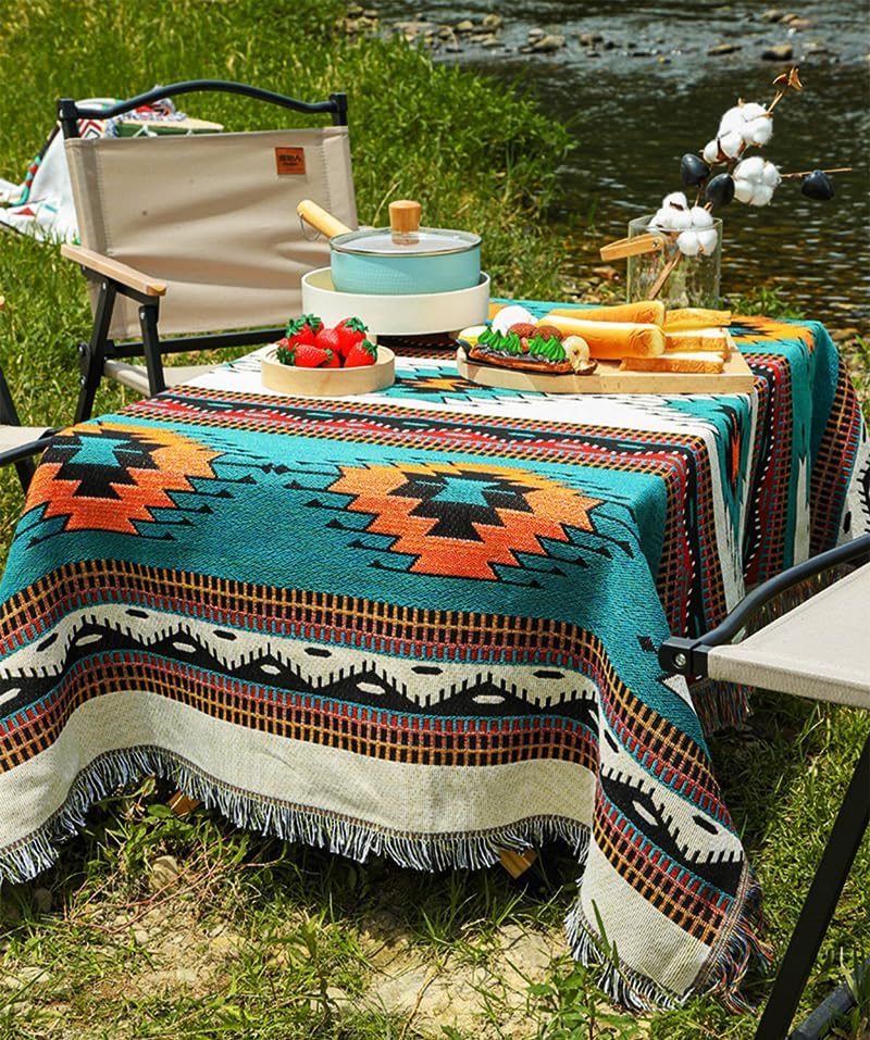 Homesy Aztec Throw Blanket Native Southwestern Bed Blankets 51"x63"...