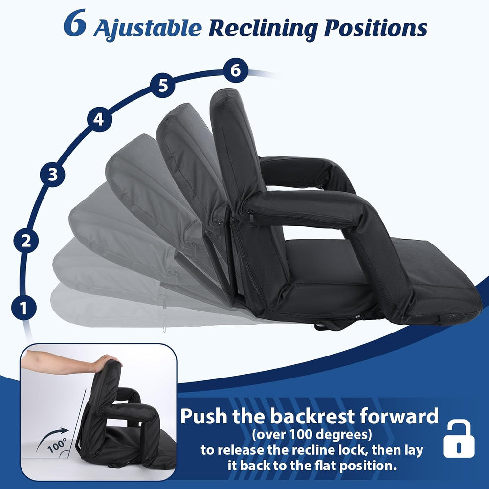 Gbekery Stadium Seats with Back Support for Bleachers