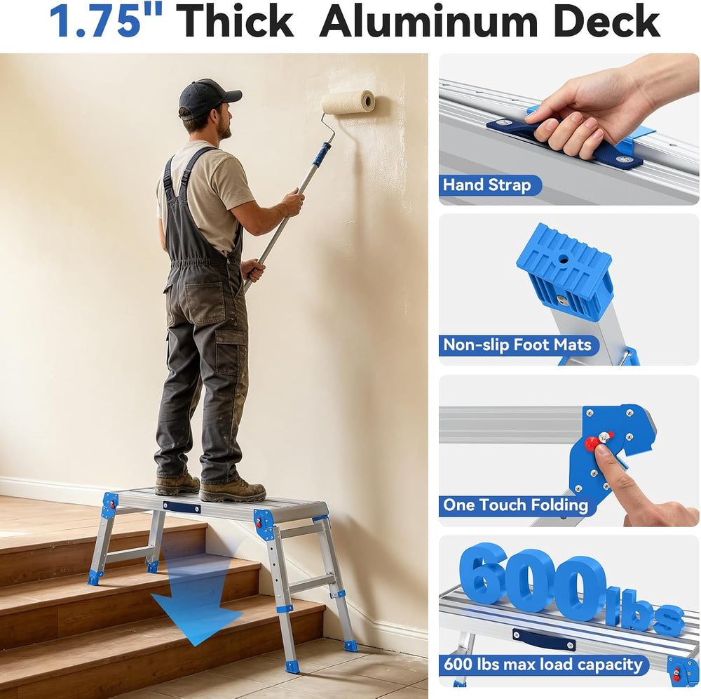 Loyoda Heavy Duty Work Platform 600 lbs with One-Touch Automatic Fold