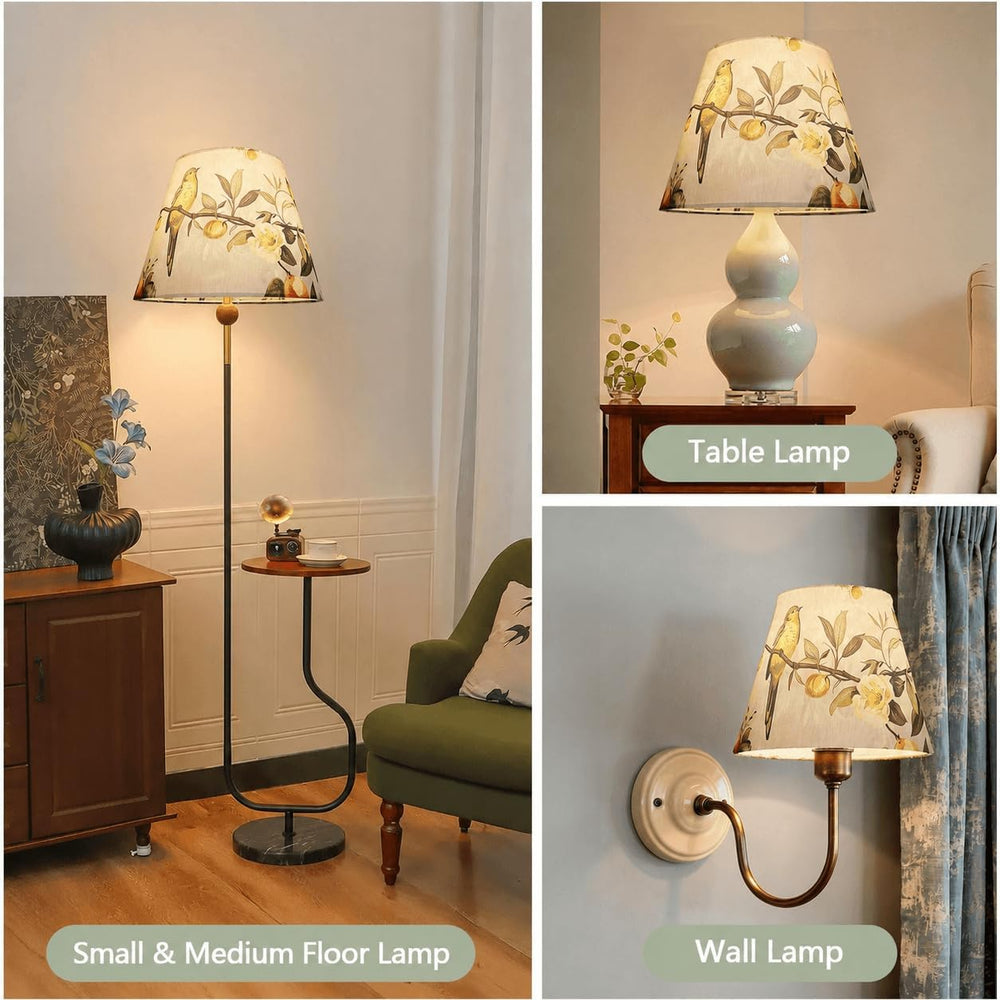 Bell Lamp Shades, 7.8"Top x 13" Bottom x 10.3"Height, 1 Pack