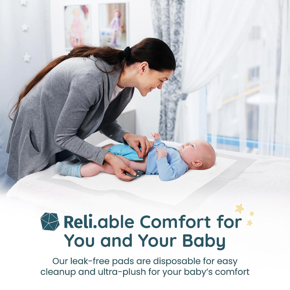 Reli. Changing Table Pads Disposable (55 Count) Waterproof Liners