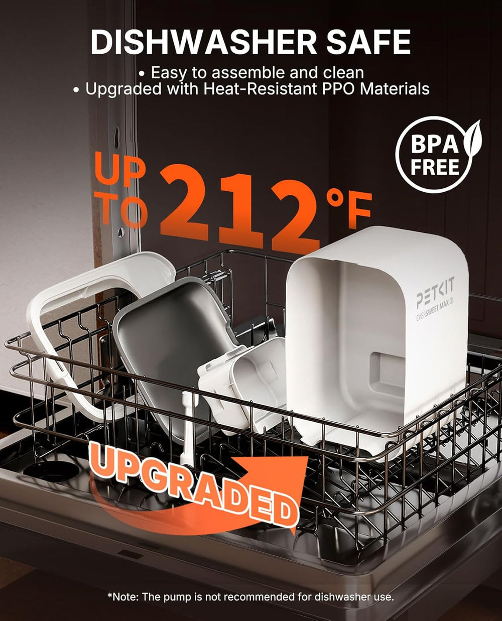 PETKIT EVERSWEET MAX 2 Cat Water Fountain Dishwasher Safe, Cordless