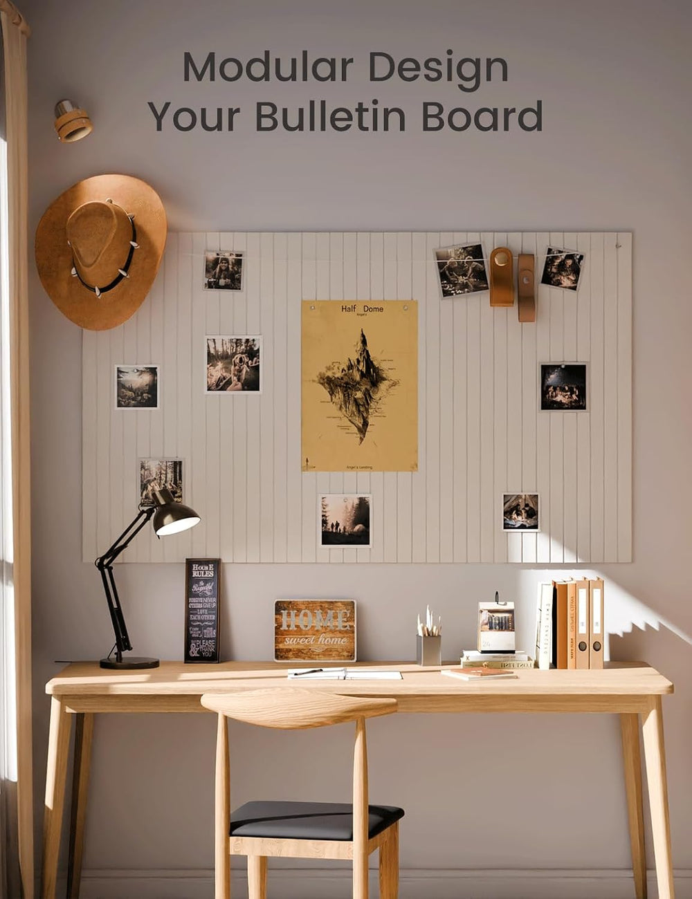 Fluxynara Felt Bulletin Board & Cork Board Alternative 48'' x 36&...